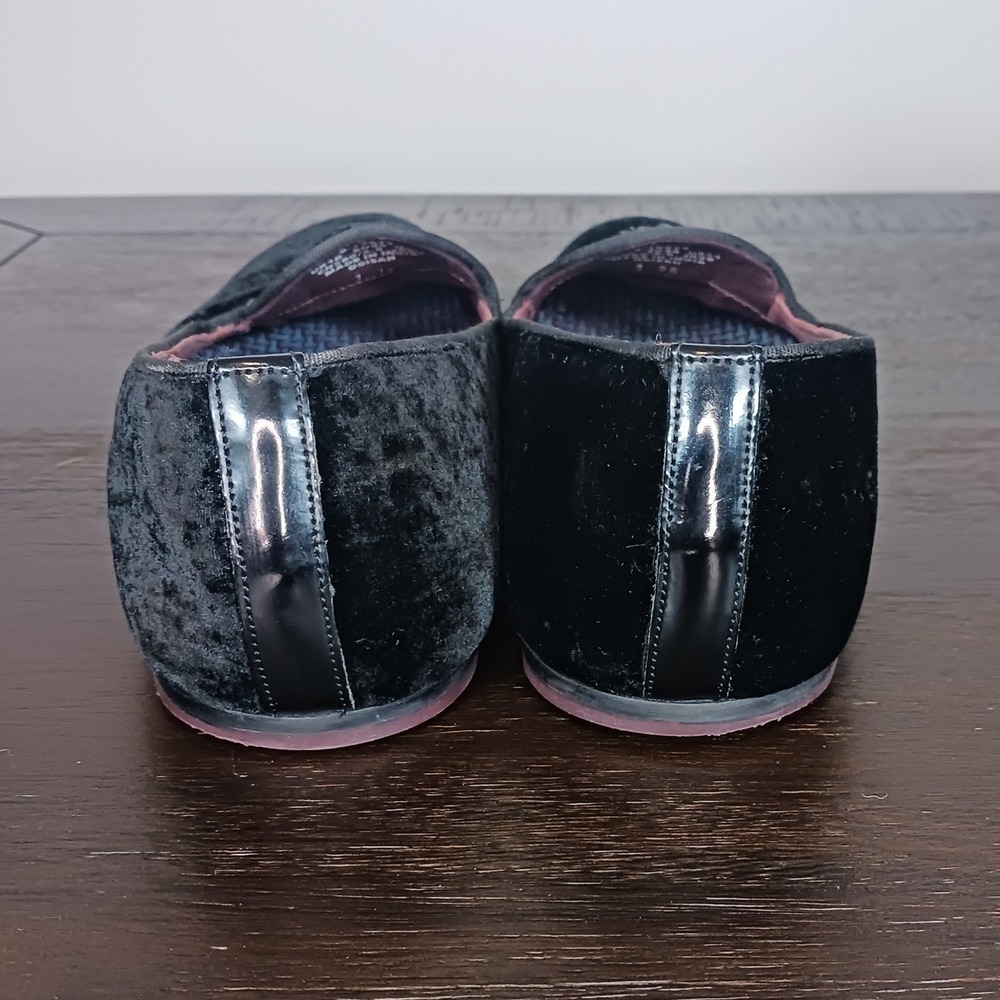 Ted Baker Velvet Tassel Loafers Mens 11 Black Formal Smoking Dress Shoes - Picture 4 of 10